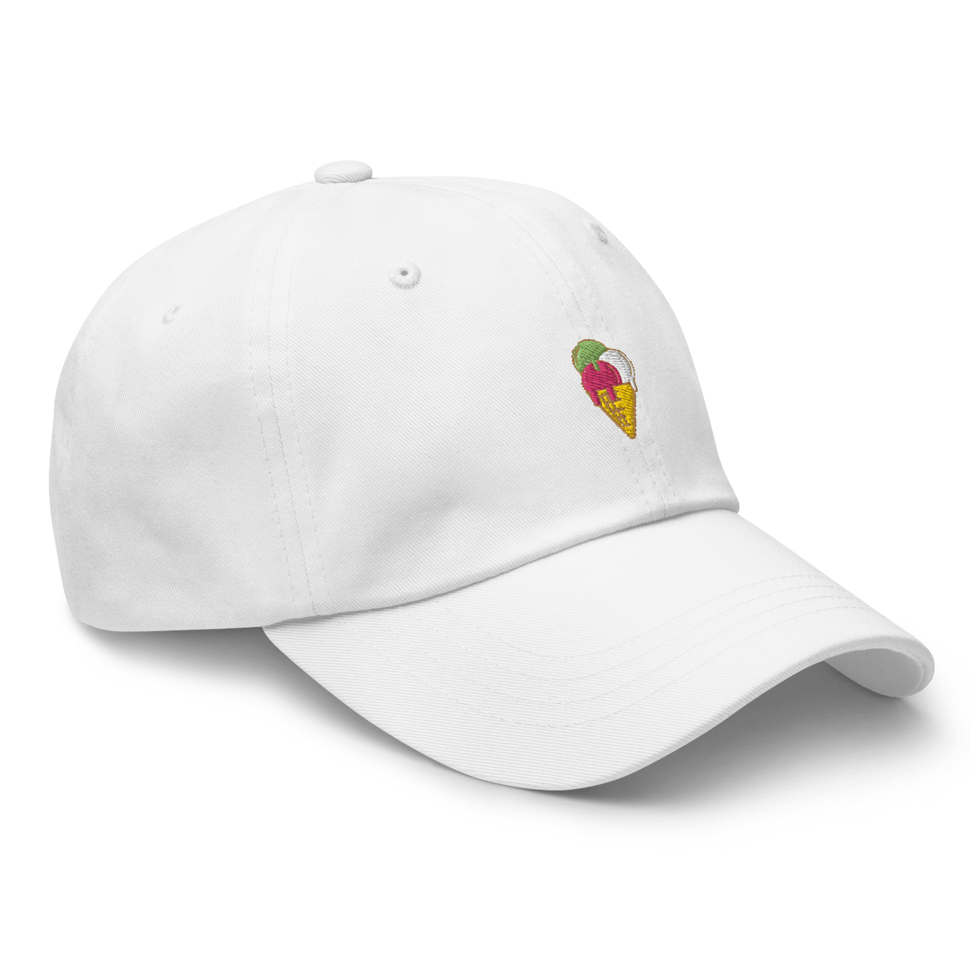 Ice Cream Cone Dad hat - Light Blue - - Just Another Cap Store