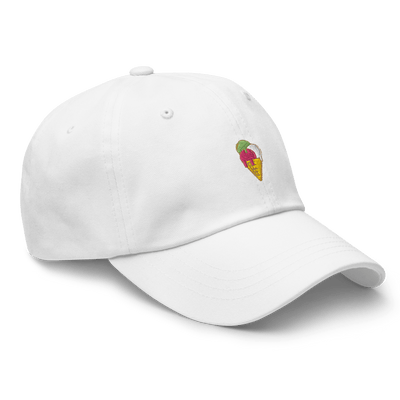 Ice Cream Cone Dad hat - Light Blue - - Just Another Cap Store