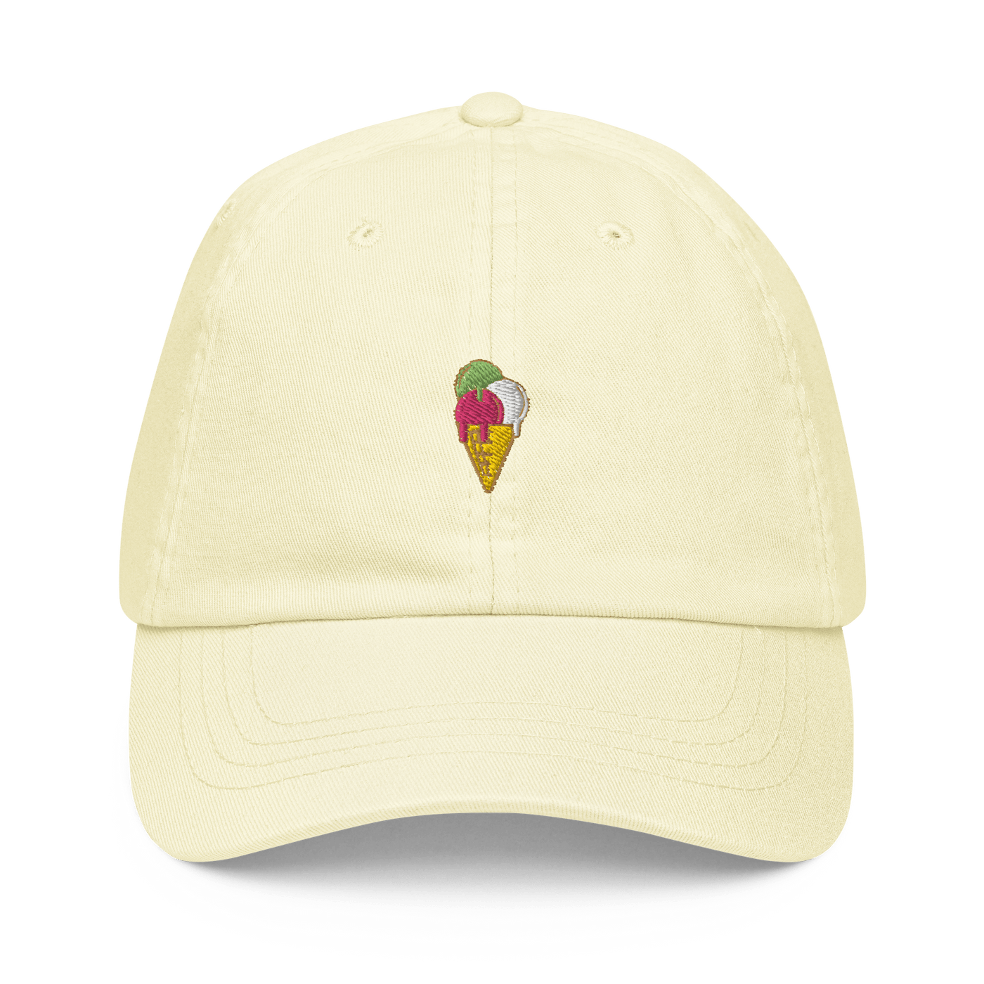 Ice Cream Cone Pastel hat - Pastel Lemon - - Just Another Cap Store