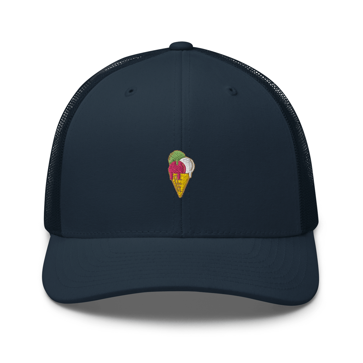 Ice Cream Cone Trucker Cap - Navy - - Just Another Cap Store