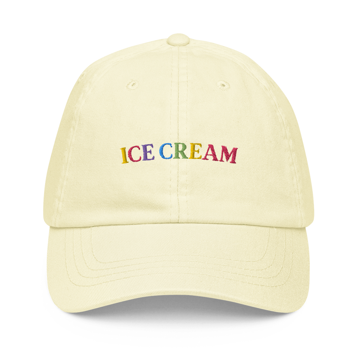 Ice Cream (Text) Pastellkeps