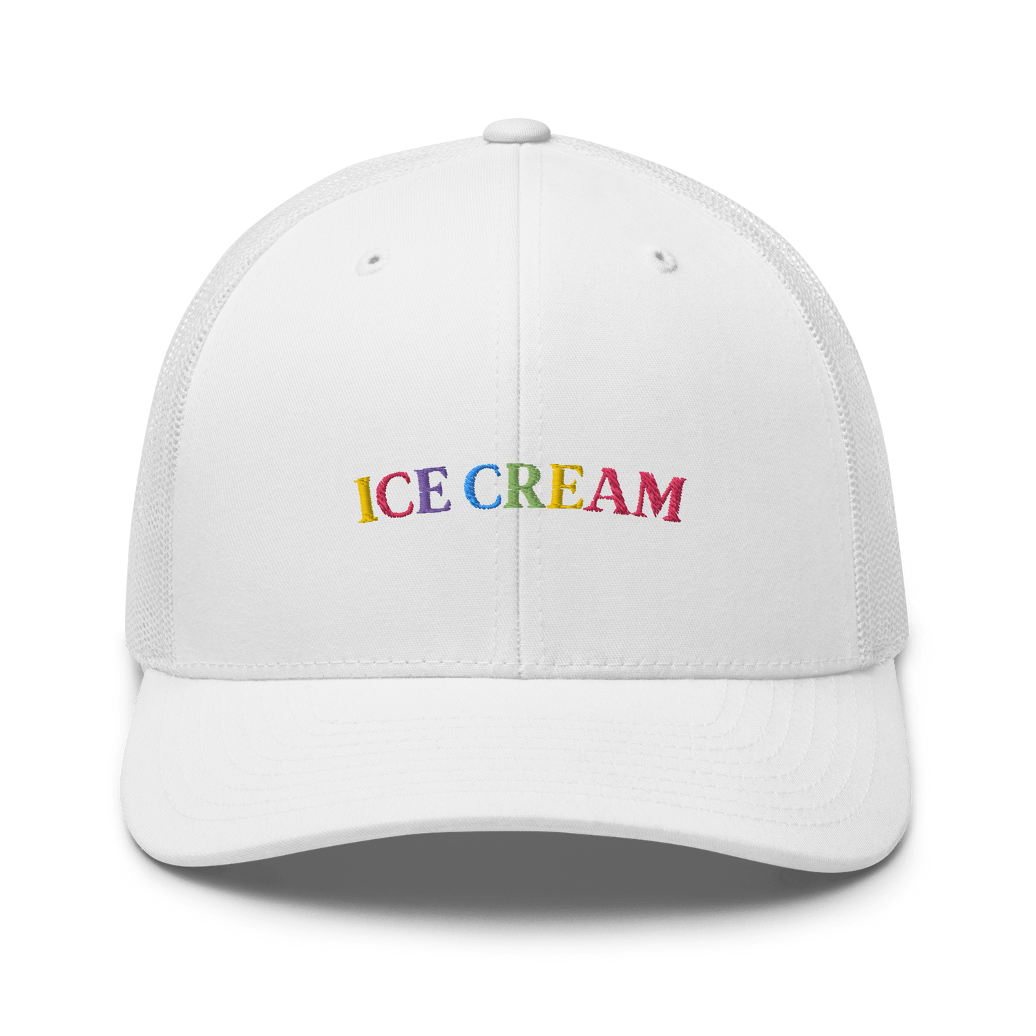 Ice Cream Text Trucker Cap
