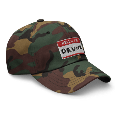 I'm Drunk Dad hat - Green Camo - - Just Another Cap Store