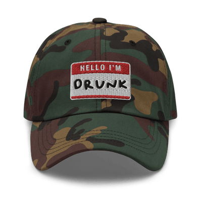 I'm Drunk Dad hat - Green Camo - - Just Another Cap Store