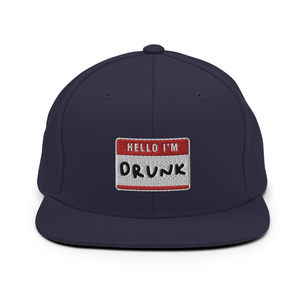 I'm Drunk Snapback - Navy - - Just Another Cap Store