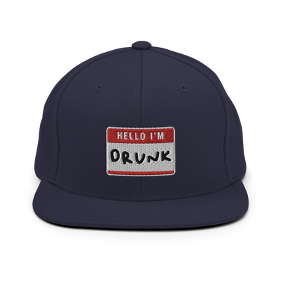 I'm Drunk Snapback - Navy - - Just Another Cap Store