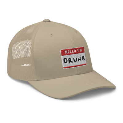 I'm Drunk Trucker Cap - Khaki - - Just Another Cap Store