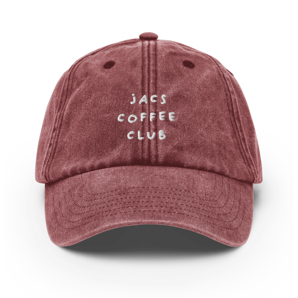 Jacs Coffee Club Vintage Hat - Vintage Red - - Just Another Cap Store