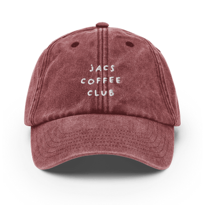 Jacs Coffee Club Vintage Hat - Vintage Red - - Just Another Cap Store