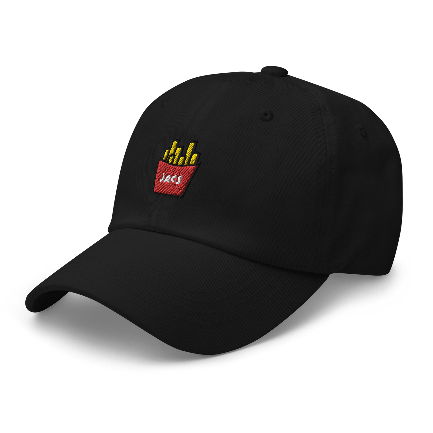 JACS Fries Dad hat - Black - - Just Another Cap Store