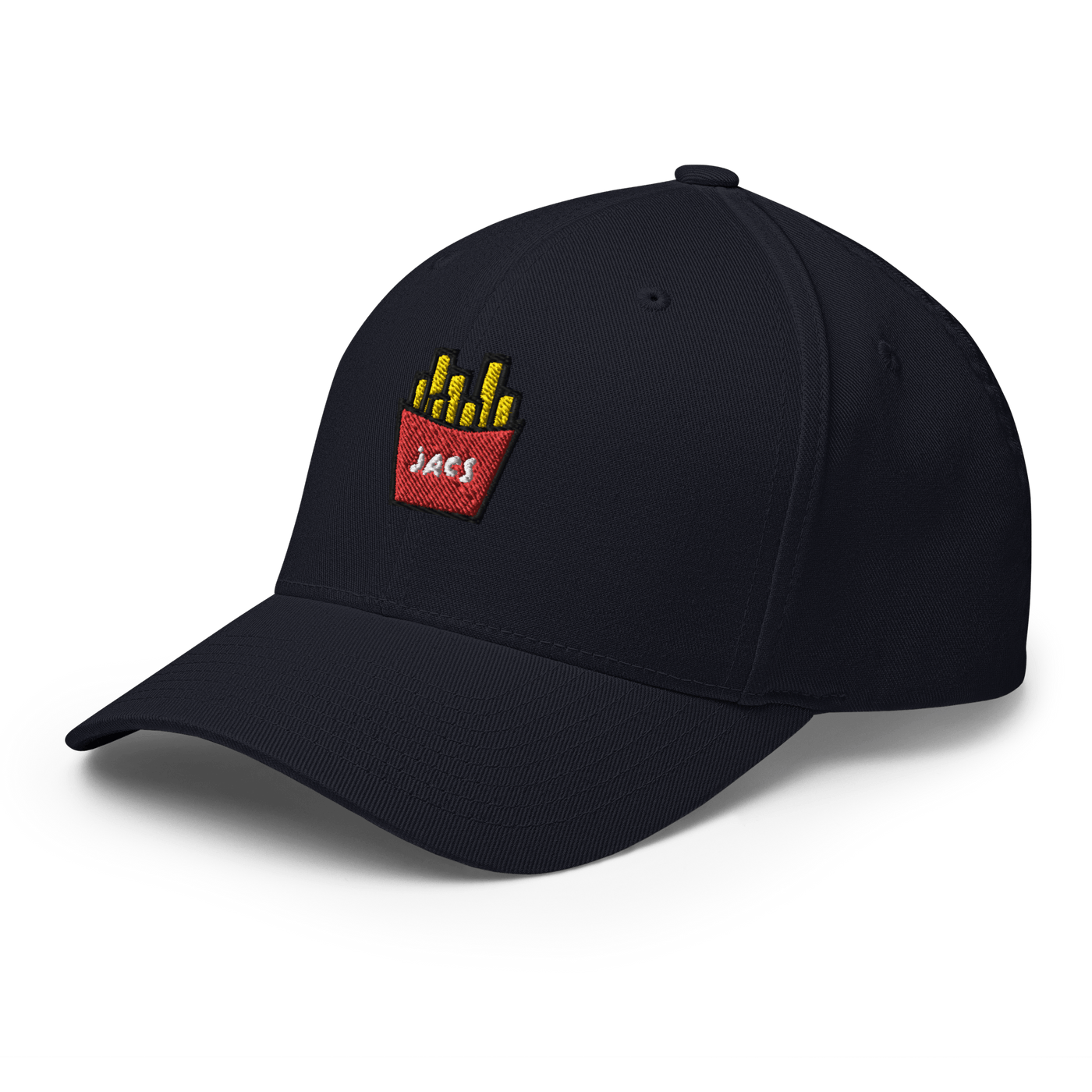 JACS Fries Flexfit Cap - Dark Navy - S/M - Just Another Cap Store