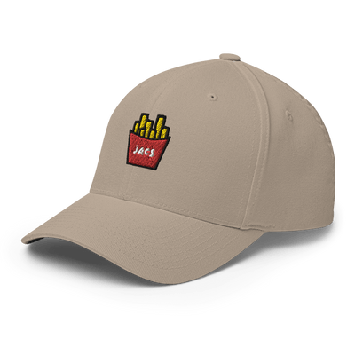 JACS Fries Flexfit Cap - Khaki - S/M - Just Another Cap Store