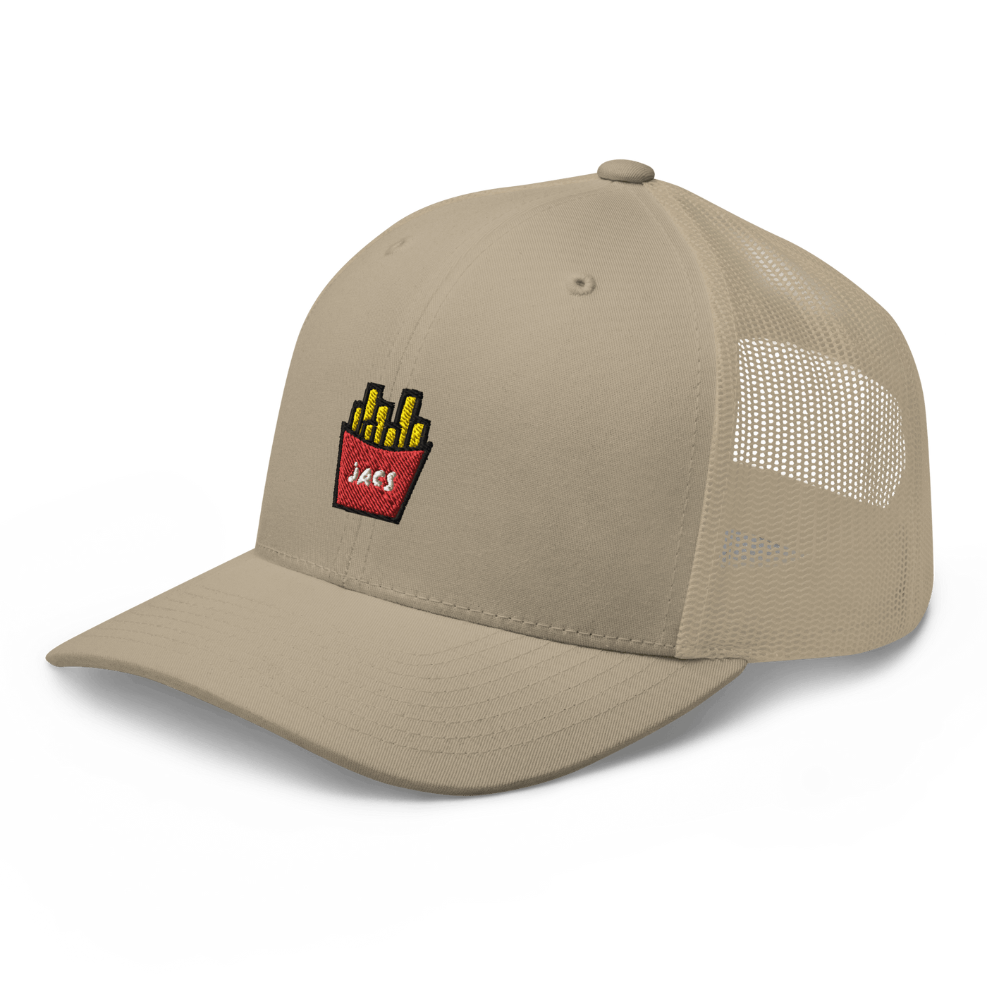 JACS Fries Trucker Cap - Khaki - - Just Another Cap Store