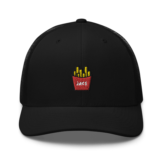 JACS Fries Trucker Cap - White - - Just Another Cap Store
