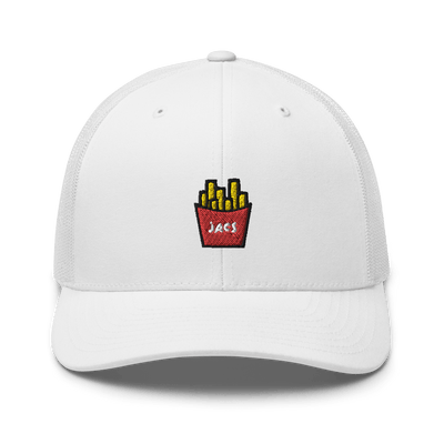 JACS Fries Trucker Cap - White - - Just Another Cap Store
