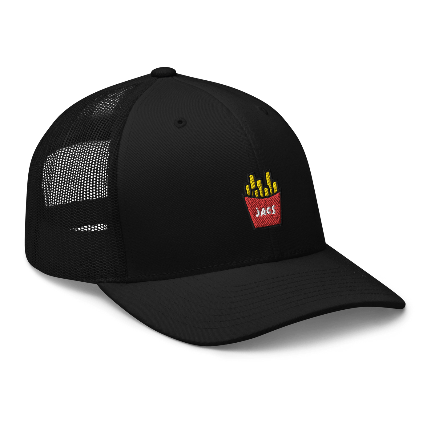 JACS Fries Trucker Cap - Black - - Just Another Cap Store
