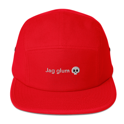 Jag glum Five Panel Hat - Red - - Just Another Cap Store