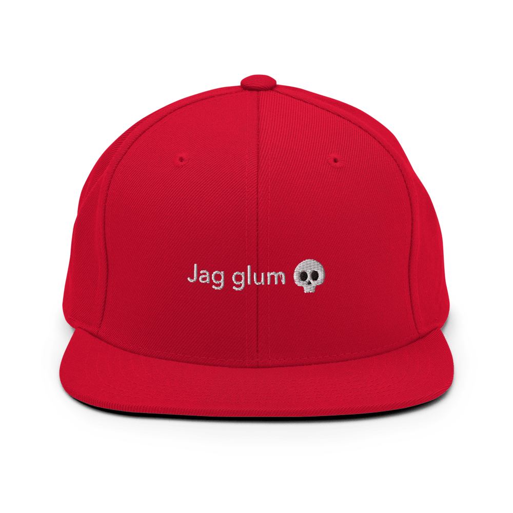 Jag glum Snapback - Red - - Just Another Cap Store