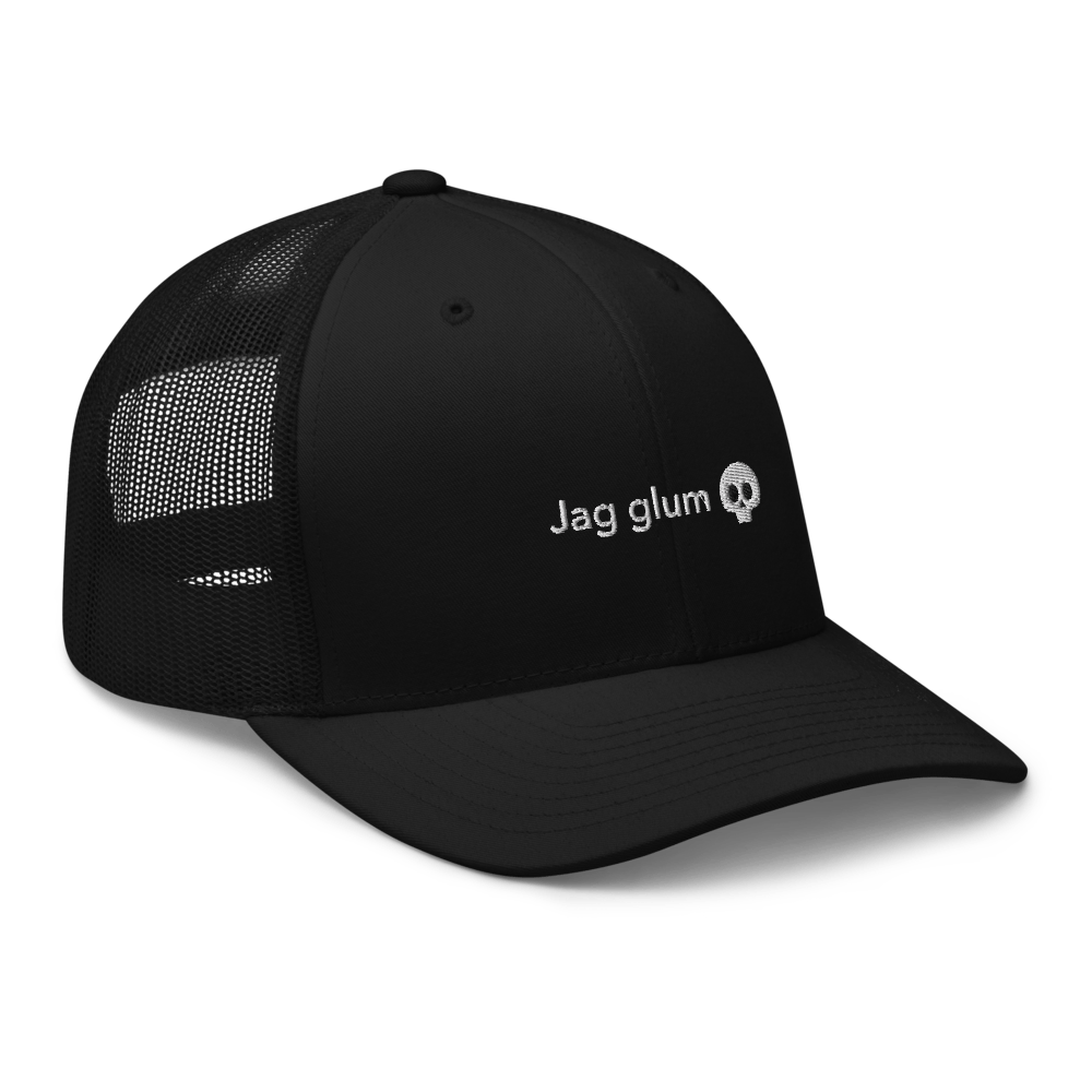 Jag glum Trucker Cap - Black - - Just Another Cap Store
