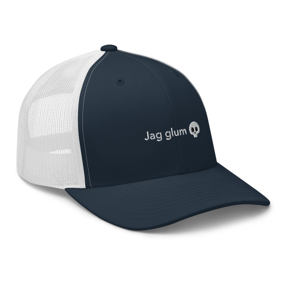 Jag glum Trucker Cap - Navy/ White - - Just Another Cap Store