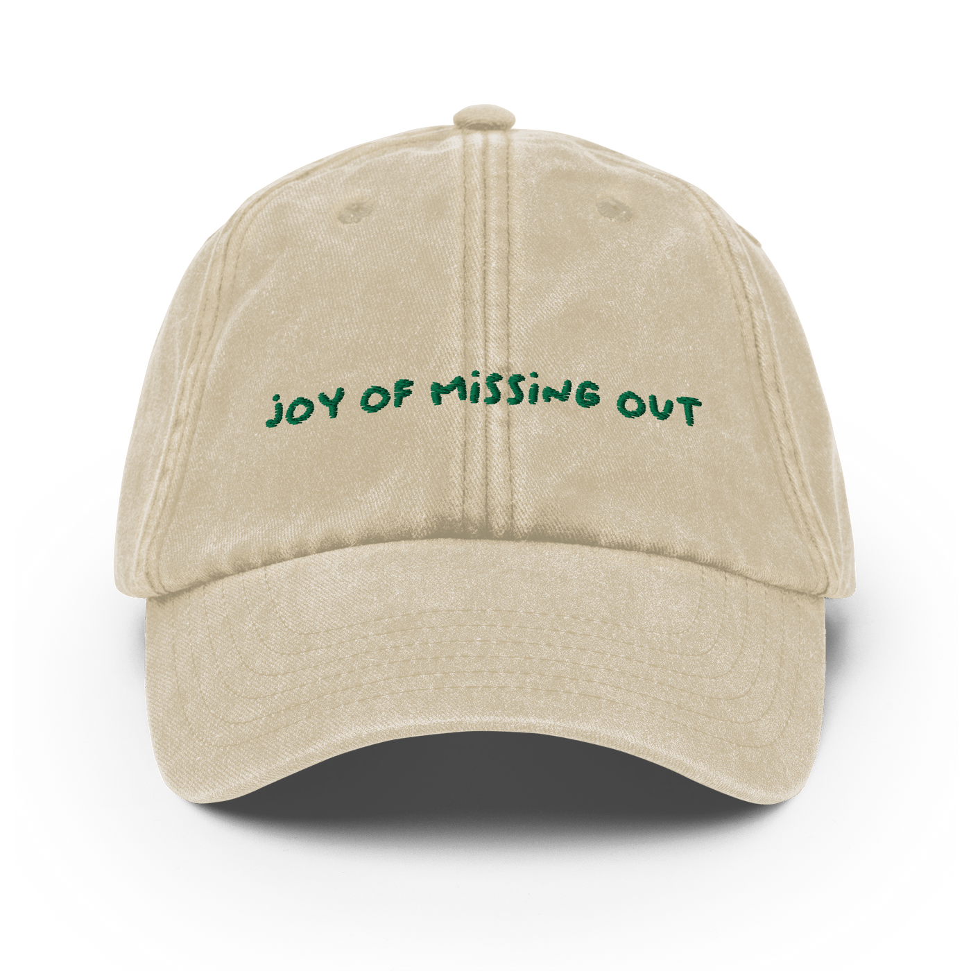JOY OF MISSING OUT CUSTOM Vintage Hat - Vintage Stone - - Just Another Cap Store