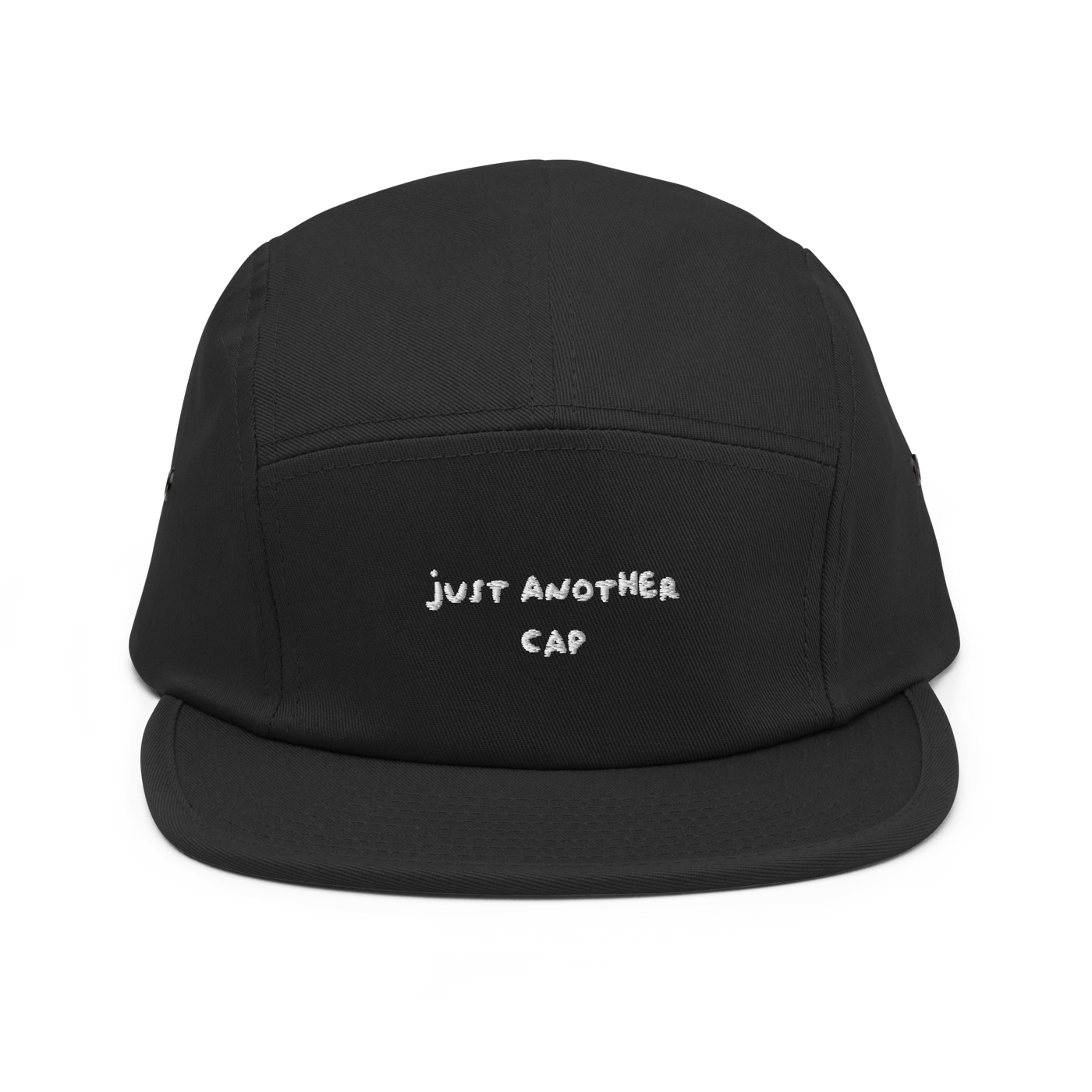 Just Another Five Panel Hat - Black - - Just Another Cap Store
