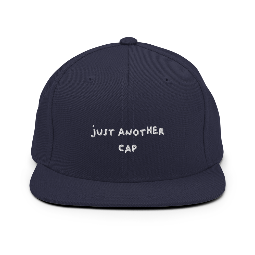 Just Another Snapback Hat - Navy - - Just Another Cap Store