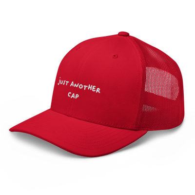 Just Another Trucker Cap - Red - - Just Another Cap Store