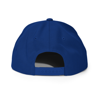 Life Happens Coffee Helps Snapback Hat - Royal Blue - - Just Another Cap Store