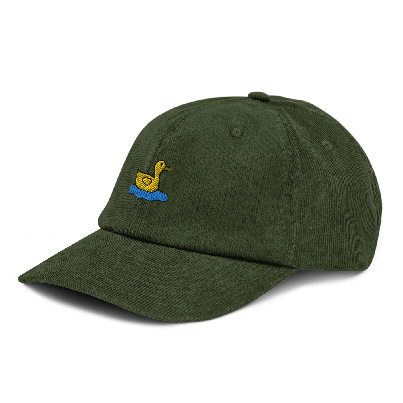 Lonely Duck Corduroy hat - Dark Olive - - Just Another Cap Store