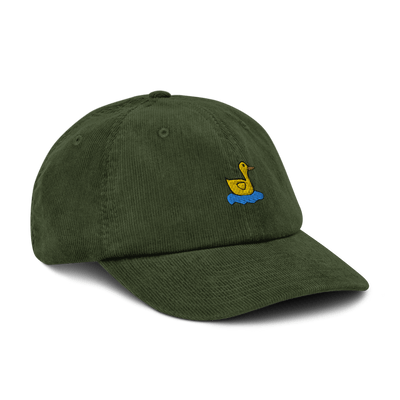 Lonely Duck Corduroy hat - Dark Olive - - Just Another Cap Store