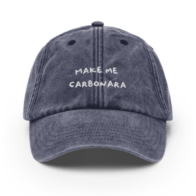 Make me Carbonara Vintage Hat - Vintage Denim - - Just Another Cap Store