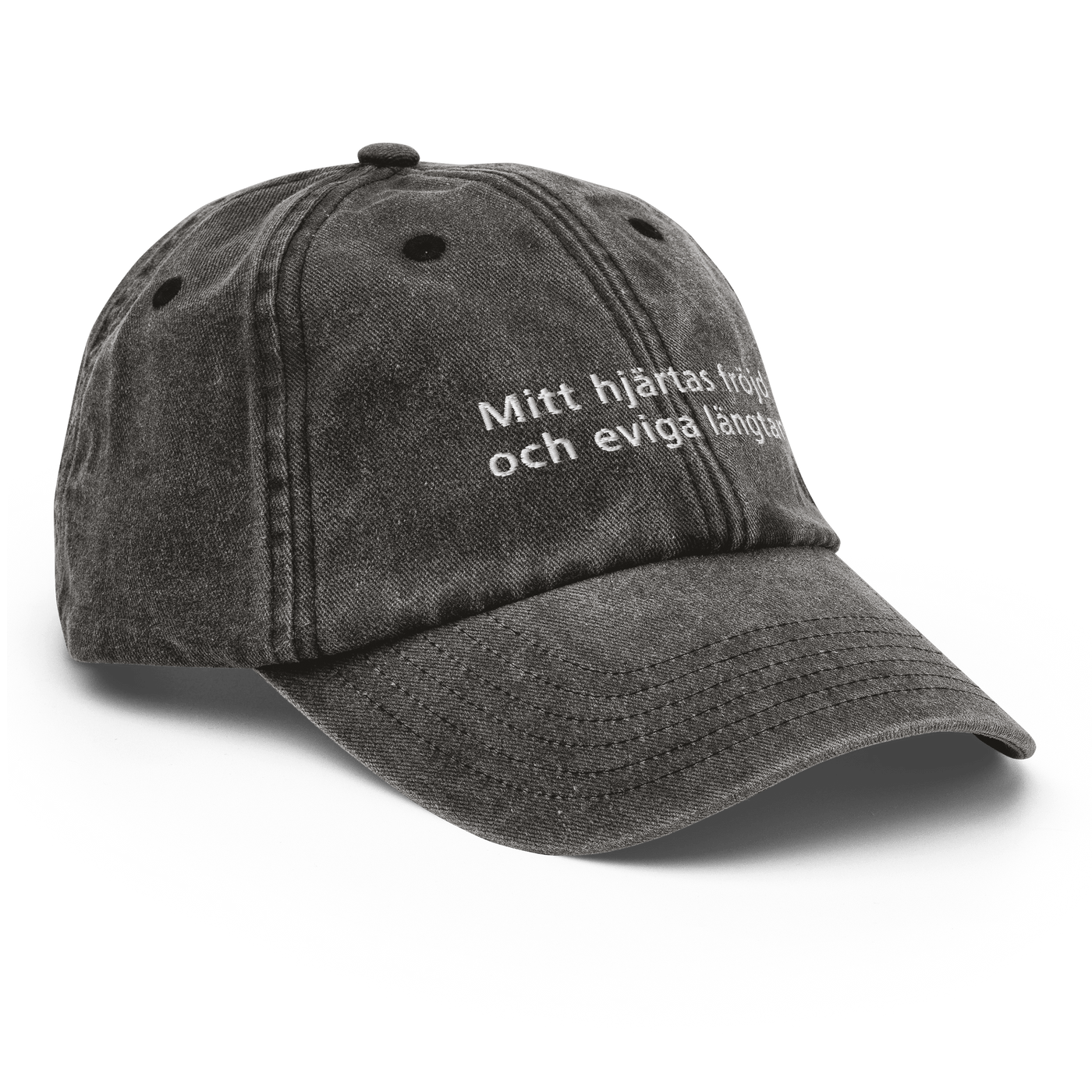 Mitt hjärtas fröjd och eviga längtan Vintage Hat - Vintage Black - - Just Another Cap Store