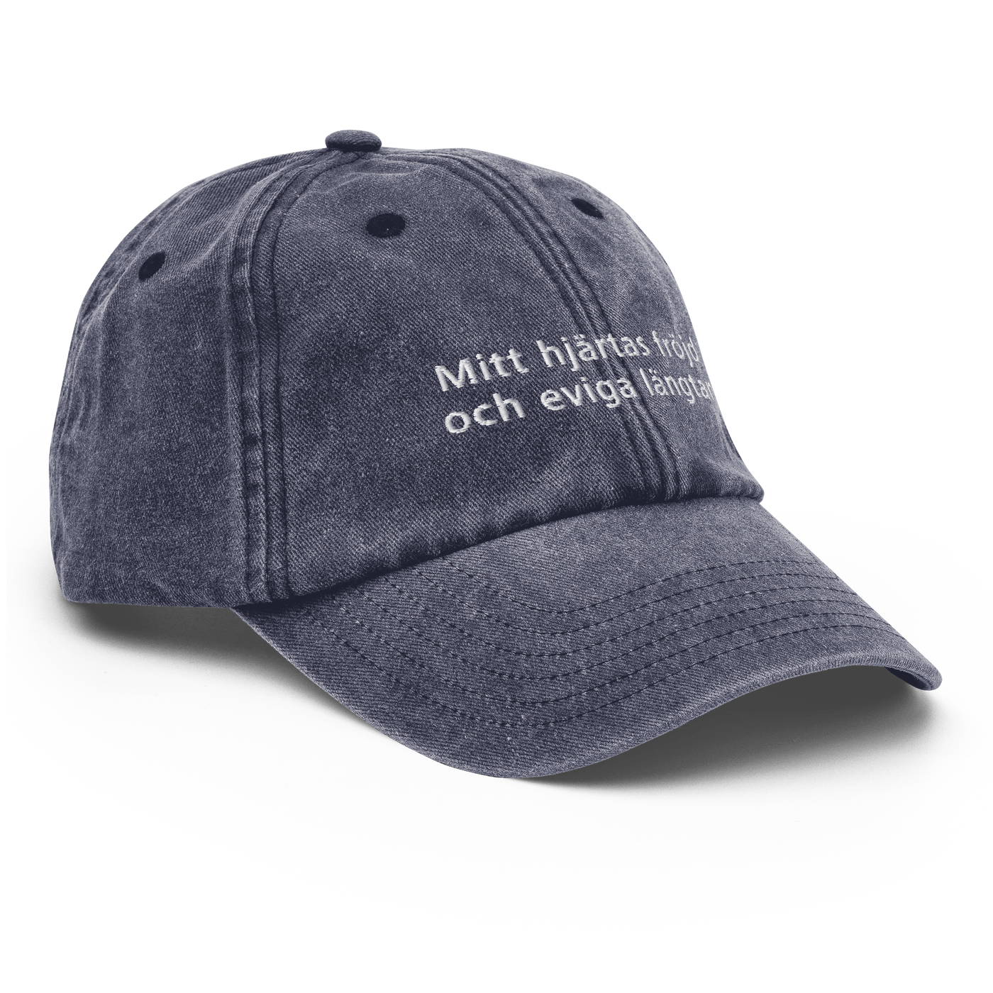 Mitt hjärtas fröjd och eviga längtan Vintage Hat - Vintage Denim - - Just Another Cap Store