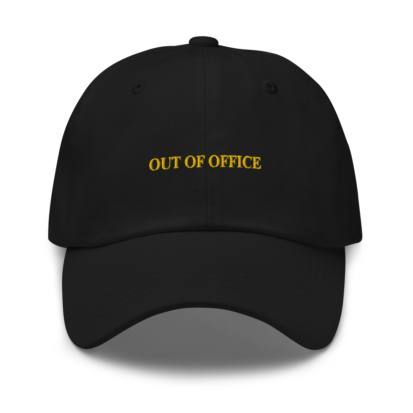 OUT OF OFFICE Dad hat - Black - - Just Another Cap Store