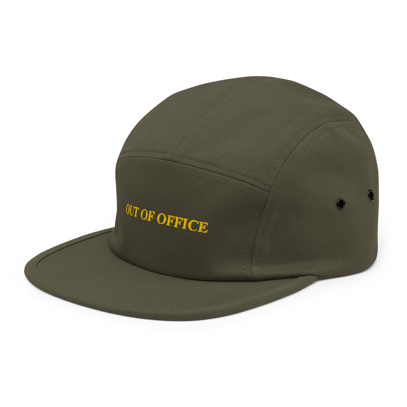 OUT OF OFFICE Five Panel Hat - Olive - - Just Another Cap Store