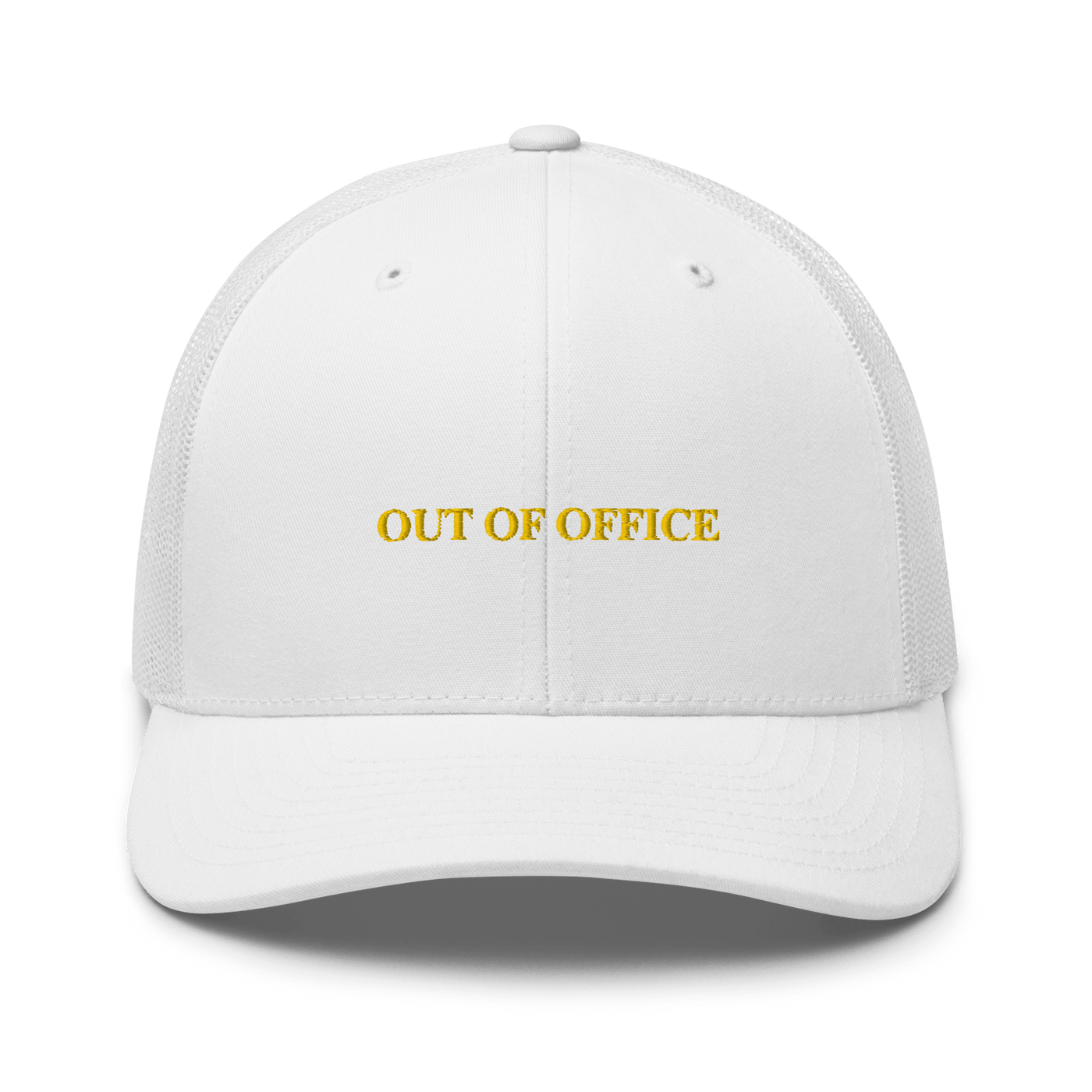 OUT OF OFFICE Trucker Cap - White - - Just Another Cap Store