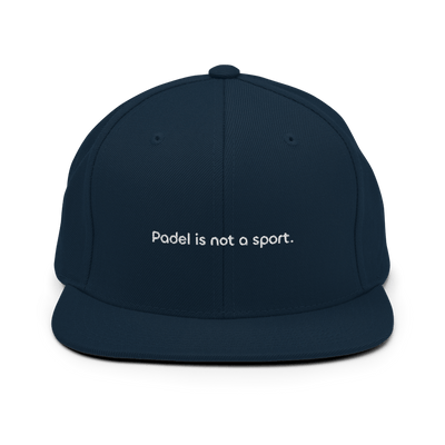 Padel is not a sport. Snapback - Dark Navy - - Just Another Cap Store