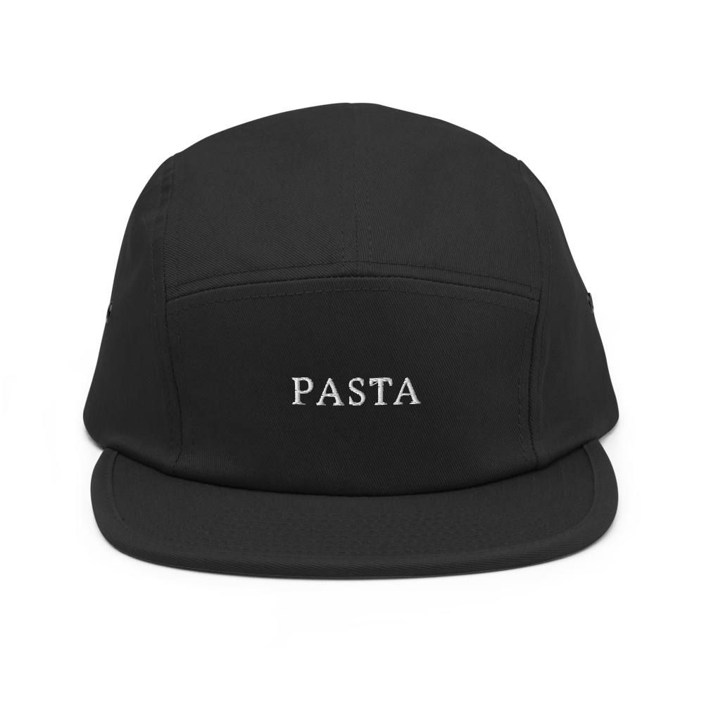 Pasta Five Panel Hat - Black - - Just Another Cap Store