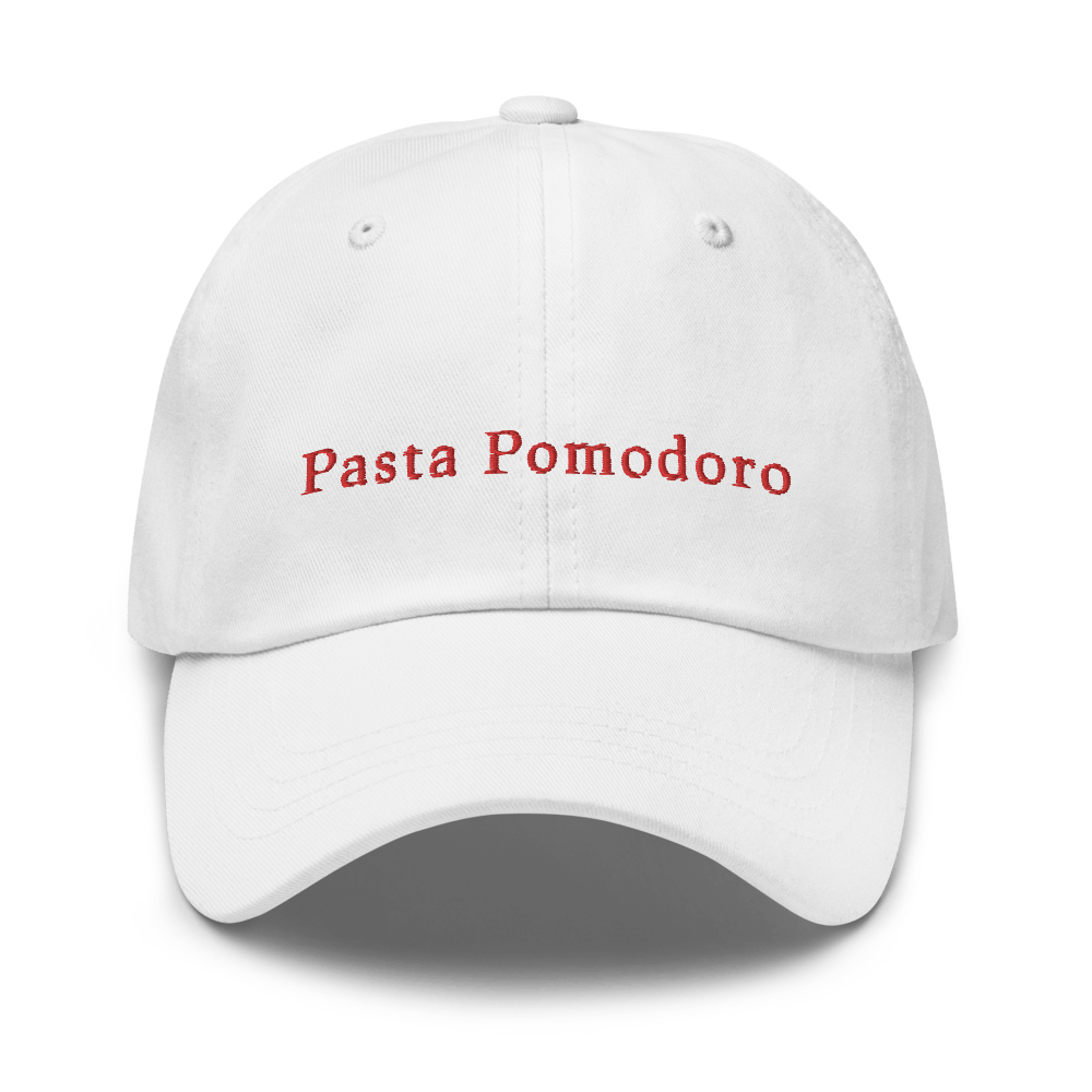 Pasta Pomodoro Dad hat - White - - Just Another Cap Store