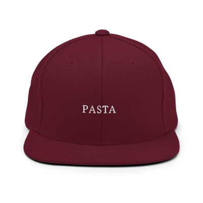 Pasta Snapback - Maroon - - Just Another Cap Store