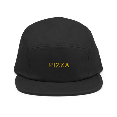 Pizza Five Panel Hat - Black - - Just Another Cap Store