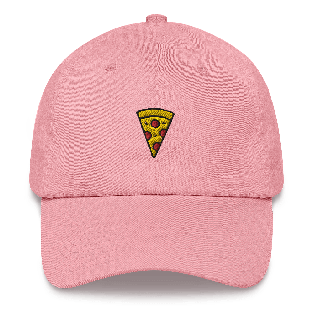 Pizza Icon Dad Hat - Pink - - Just Another Cap Store