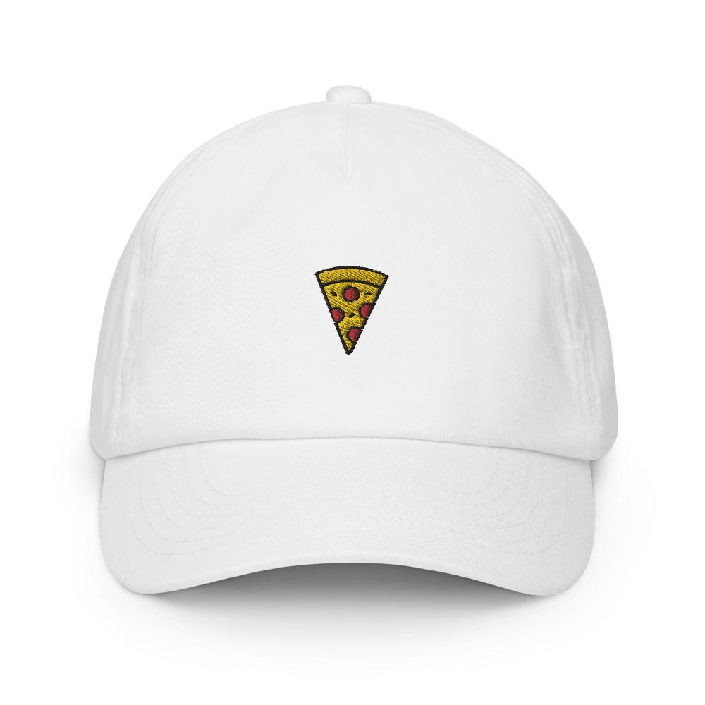 Pizza Icon Kids cap - White - - Just Another Cap Store