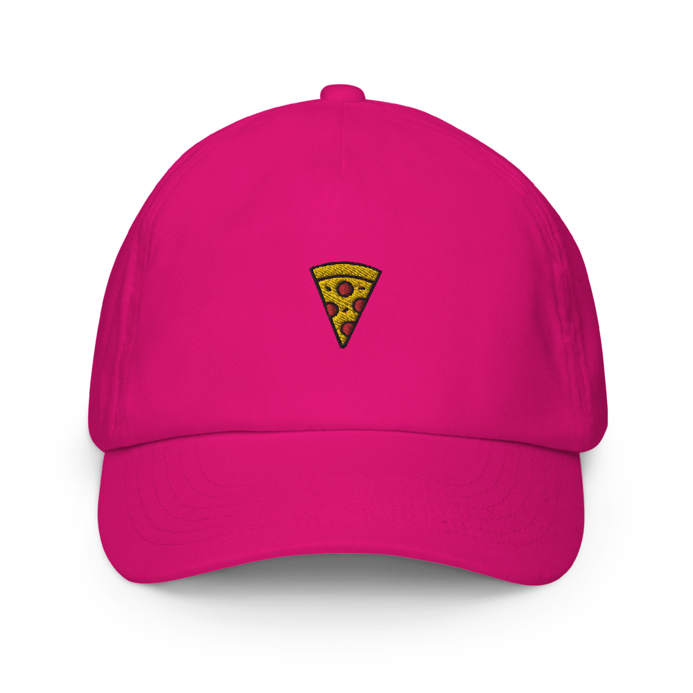 Pizza Icon Kids cap - Fuchsia - - Just Another Cap Store