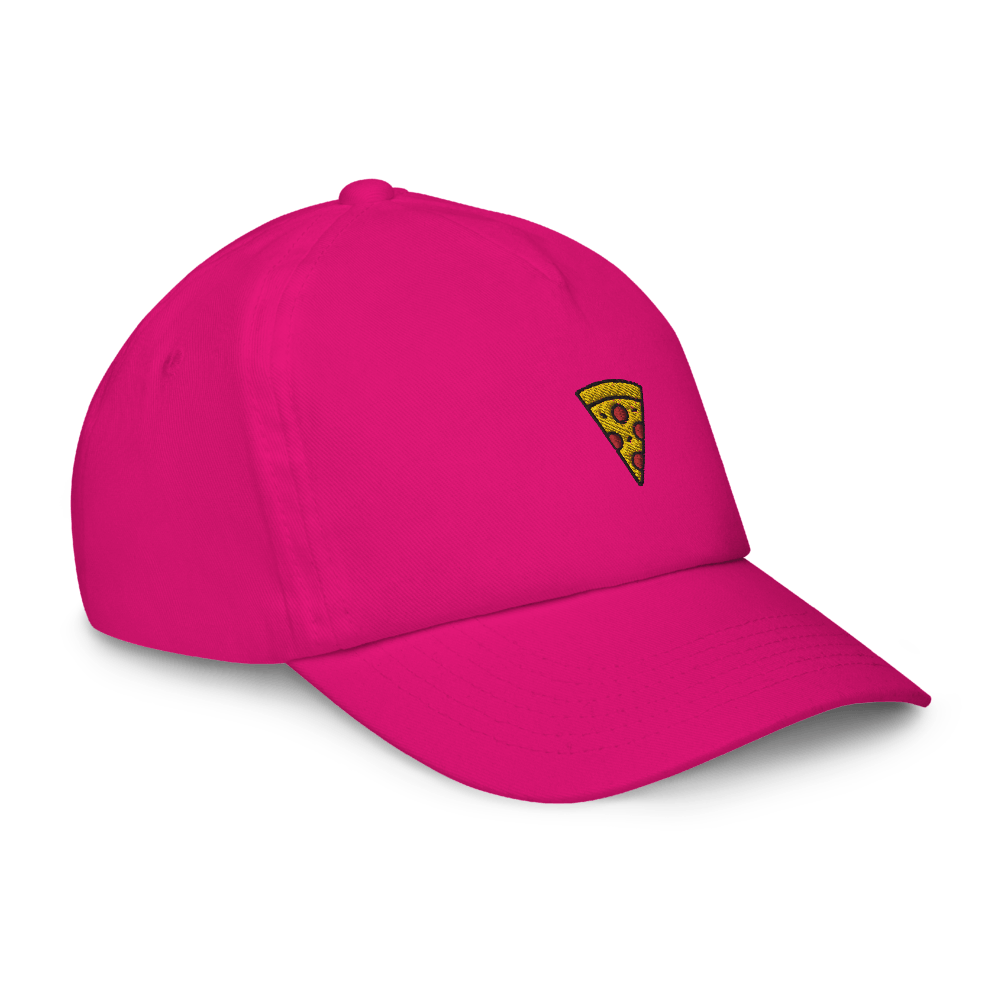 Pizza Icon Kids cap - Fuchsia - - Just Another Cap Store