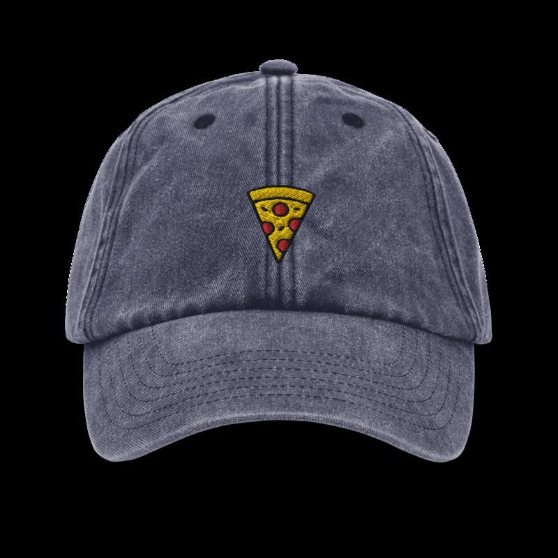 Pizza Icon Vintage Hat - Vintage Denim - Just Another Cap Store