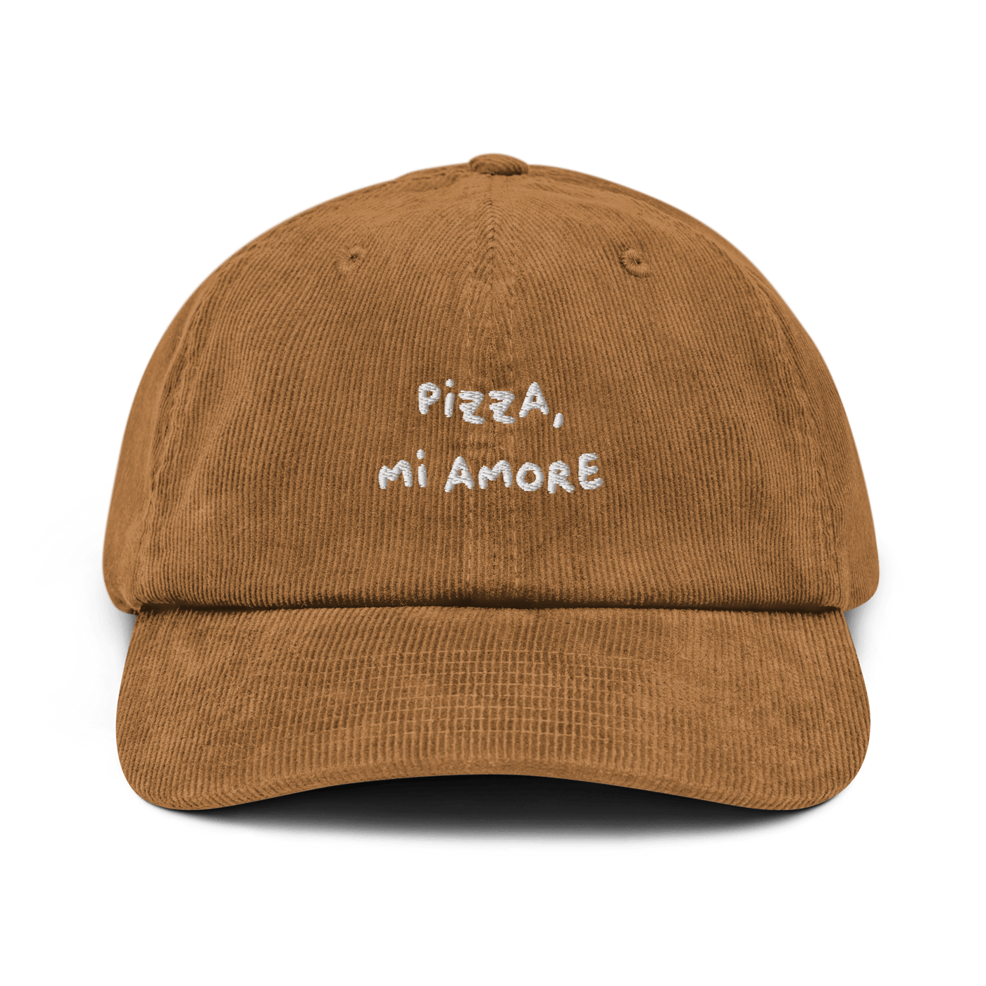 Pizza Mi Amore Corduroy hat - Camel - - Just Another Cap Store