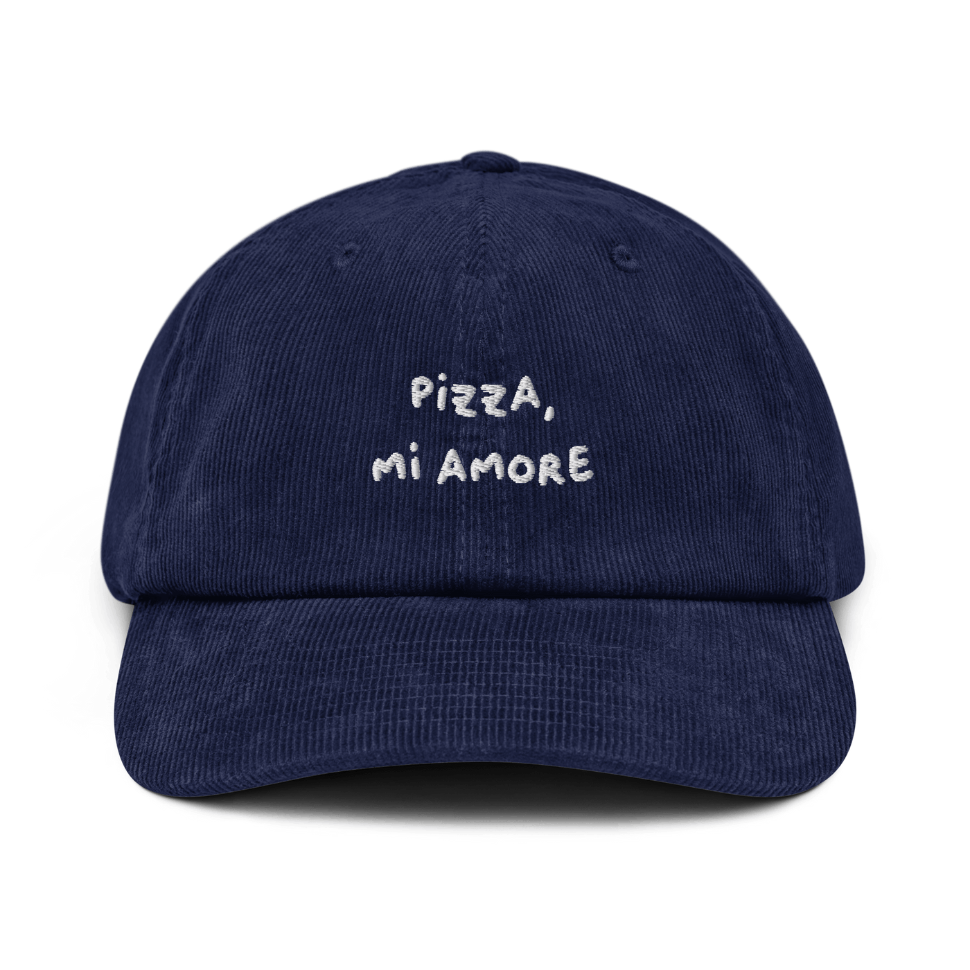 Pizza Mi Amore Corduroy hat - Oxford Navy - - Just Another Cap Store