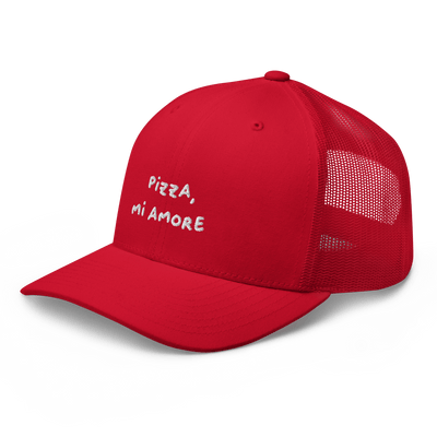 Pizza Mi Amore Trucker Cap - Red - - Just Another Cap Store